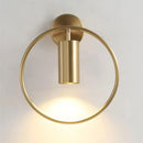 DecorBites™ Modern Gold & Black Wall Sconce