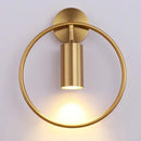 DecorBites™ Modern Gold & Black Wall Sconce