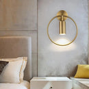 DecorBites™ Modern Gold & Black Wall Sconce