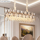 DecorBites™ Modern Gold Circle Suspension Pendant Light with Clear Crystal Prisms - 12-Head Island Lighting Fixture
