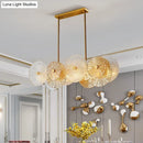 DecorBites™ Modern Gold Finish Pendant Light with Prismatic Glass Shade - 8 Bulbs, Ideal for Dining Room or Kitchen Island