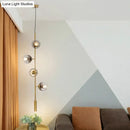 DecorBites™ Modern Gold Linear Chandelier with Smoke Gray Glass Shades - 4-Light Metal Hanging Fixture