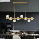 DecorBites™ Modern Gold Pendant Light with Crystal Dome Shade - Ideal for Restaurants or Over Kitchen Islands