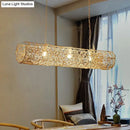DecorBites™ Modern Hanging Rattan Ceiling Light with 3 Bulbs for Tea Room Island