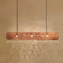 DecorBites™ Modern Hanging Rattan Ceiling Light with 3 Bulbs for Tea Room Island