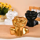DecorBites™ Modern Human Body Shape Resin Vase