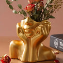 DecorBites™ Modern Human Body Shape Resin Vase