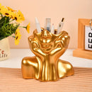 DecorBites™ Modern Human Body Shape Resin Vase