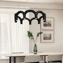 DecorBites™ Modern LED Arch Chandelier in Black/White/Orange/Blue