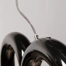 DecorBites™ Modern LED Arch Chandelier in Black/White/Orange/Blue