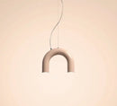 DecorBites™ Modern LED Arch Chandelier in Black/White/Orange/Blue