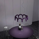 DecorBites™ Modern LED Arch Chandelier in Black/White/Orange/Blue