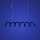 DecorBites™ Modern LED Arch Chandelier in Black/White/Orange/Blue