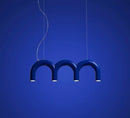 DecorBites™ Modern LED Arch Chandelier in Black/White/Orange/Blue