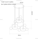 DecorBites™ Modern LED Bubble Ball Chandelier