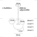 DecorBites™ Modern LED Bubble Ball Chandelier