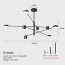 DecorBites™ Modern LED Chandelier - Gold Black - Living Room - Bedroom