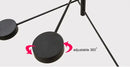 DecorBites™ Modern LED Chandelier - Gold Black - Living Room - Bedroom