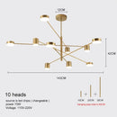 DecorBites™ Modern LED Chandelier - Gold Black - Living Room - Bedroom