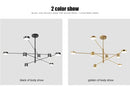 DecorBites™ Modern LED Chandelier - Gold Black - Living Room - Bedroom