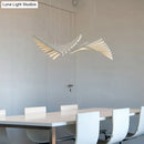 Modern black & white led chandelier – living room pendant light