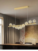 DecorBites™ Modern LED Glass Chandelier for Dining Room
