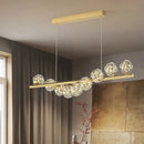 DecorBites™ Modern LED Glass Chandelier for Dining Room