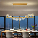 DecorBites™ Modern LED Glass Chandelier for Dining Room