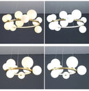 DecorBites™ Modern LED Glass Chandelier with Adjustable Cord