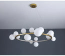 DecorBites™ Modern LED Glass Chandelier with Adjustable Cord