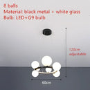 DecorBites™ Modern LED Glass Chandelier with Adjustable Cord