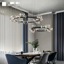DecorBites™ Modern LED Glass Chandelier with Adjustable Cord