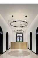 DecorBites™ Modern LED Glass Chandelier with Adjustable Cord