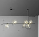 DecorBites™ Modern LED Glass Chandelier with Adjustable Cord