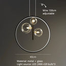 DecorBites™ Modern LED Glass Chandelier with Adjustable Cord