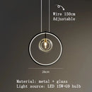 DecorBites™ Modern LED Glass Chandelier with Adjustable Cord