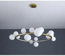DecorBites™ Modern LED Glass Chandelier with Adjustable Cord