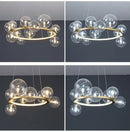 DecorBites™ Modern LED Glass Chandelier with Adjustable Cord
