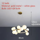DecorBites™ Modern LED Glass Chandelier with Adjustable Cord