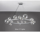 DecorBites™ Modern LED Glass Chandelier with Adjustable Cord
