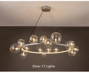 DecorBites™ Modern LED Glass Chandelier with Adjustable Cord