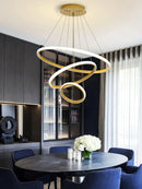 DecorBites™ Modern LED Pendant Lamp in Black