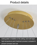 DecorBites™ Modern LED Pendant Lamp in Black