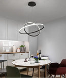 DecorBites™ Modern LED Pendant Lamp in Black