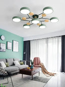 DecorBites™ Modern Macaron Ceiling Chandelier with 3-Color Dimming