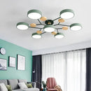 DecorBites™ Modern Macaron Ceiling Chandelier with 3-Color Dimming