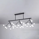 DecorBites™ Modern Metal Linear Island Light: Branching LED Pendant Fixture