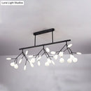 DecorBites™ Modern Metal Linear Island Light: Branching LED Pendant Fixture