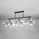DecorBites™ Modern Metal Linear Island Light: Branching LED Pendant Fixture