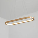 DecorBites™ Modern Minimalist Wooden LED Strip Pendant Light for Restaurants